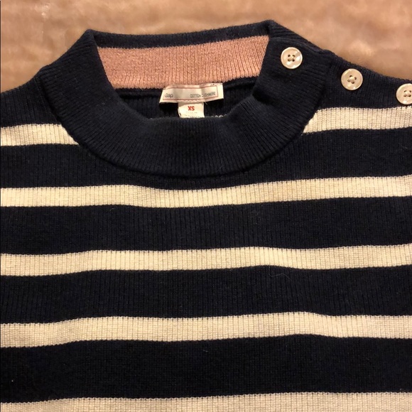 Navy & Ivory Gap Sweater Dress - Picture 2 of 3